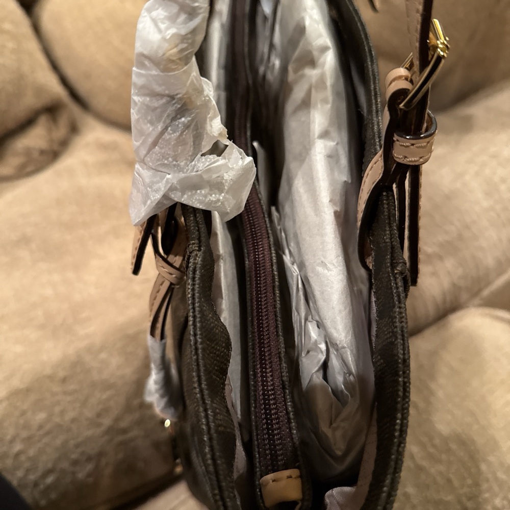 Michael Kors Dark Brown Signature Tote - Picture 7 of 10